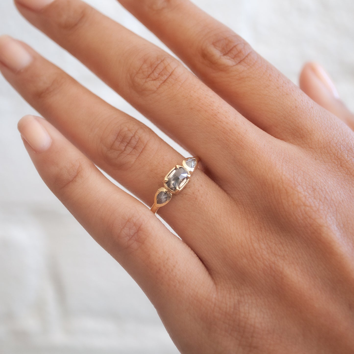 Three Moons Diamond Ring