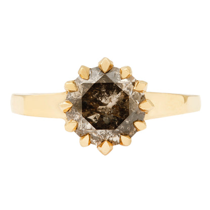 Golden Noir Diamond Ring