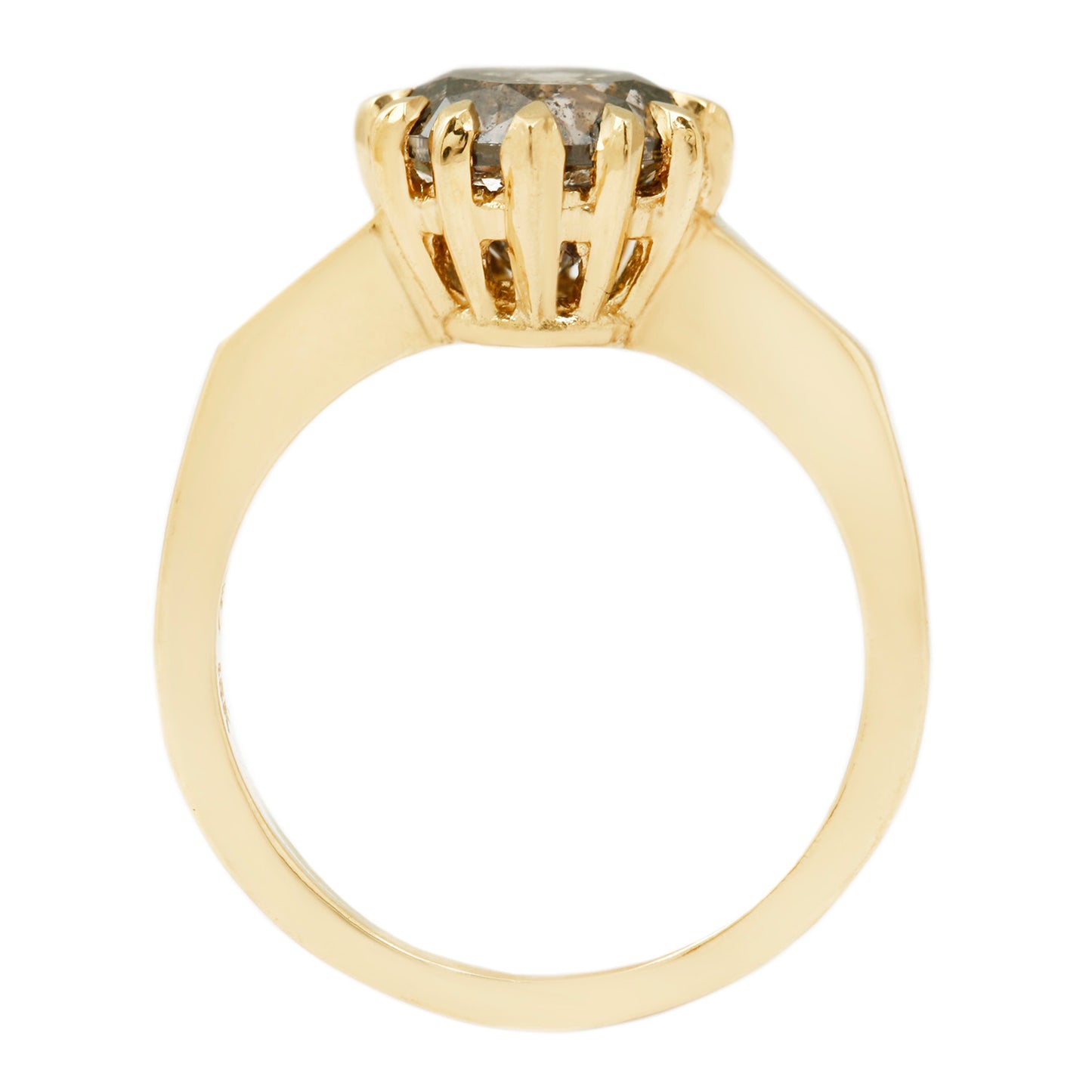Golden Noir Diamond Ring
