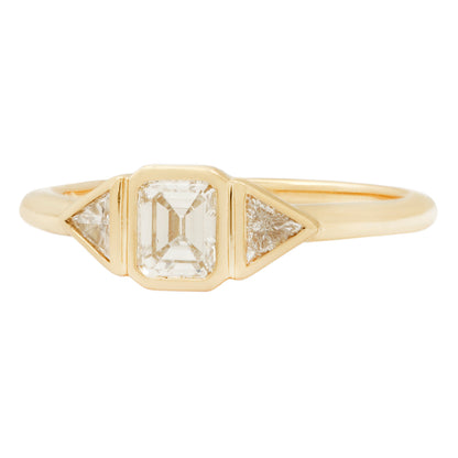 Radiant Diamond Step Cut Ring