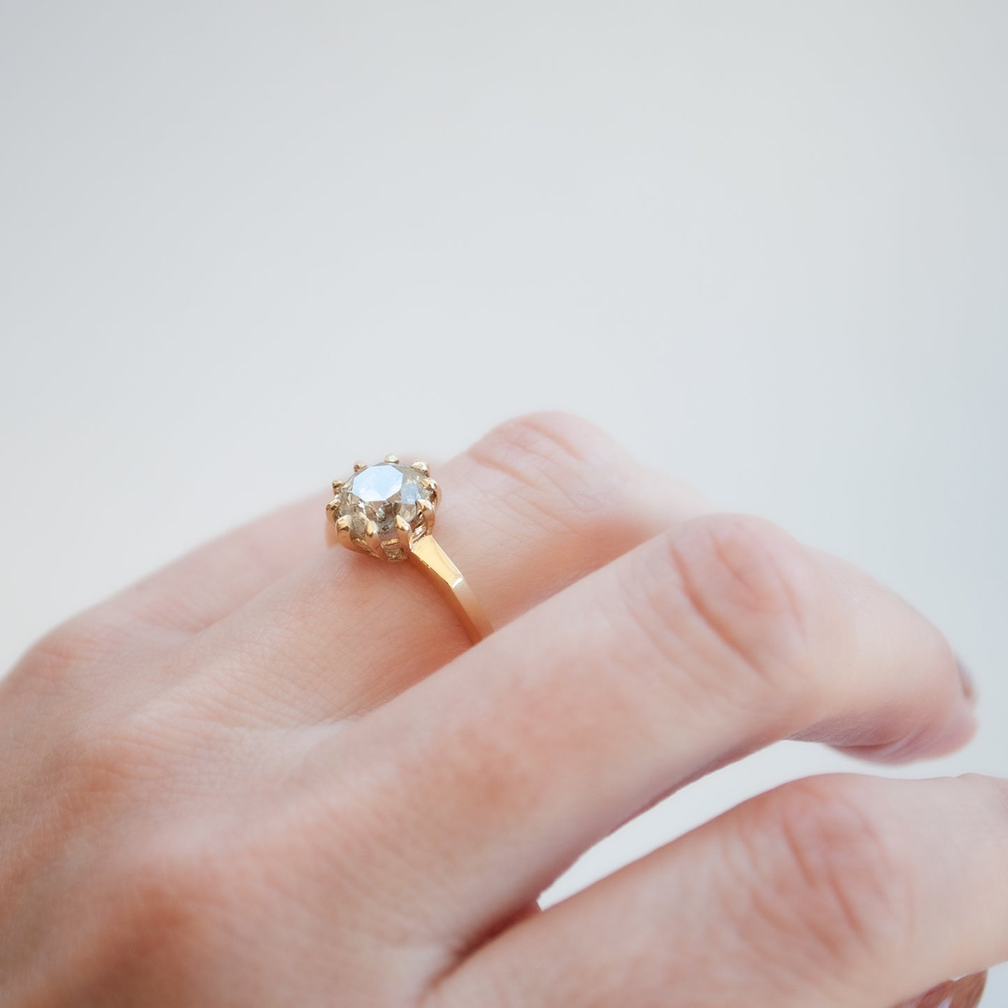 Speckled Sky Solitaire Ring