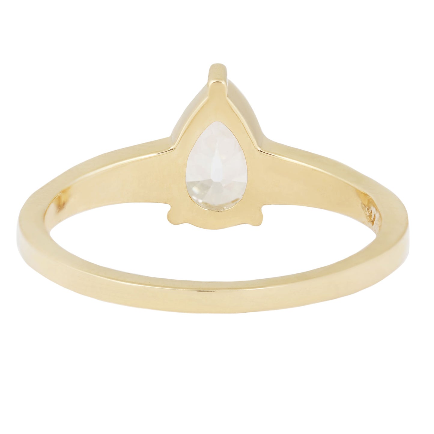 Pointed Pear Diamond Ring