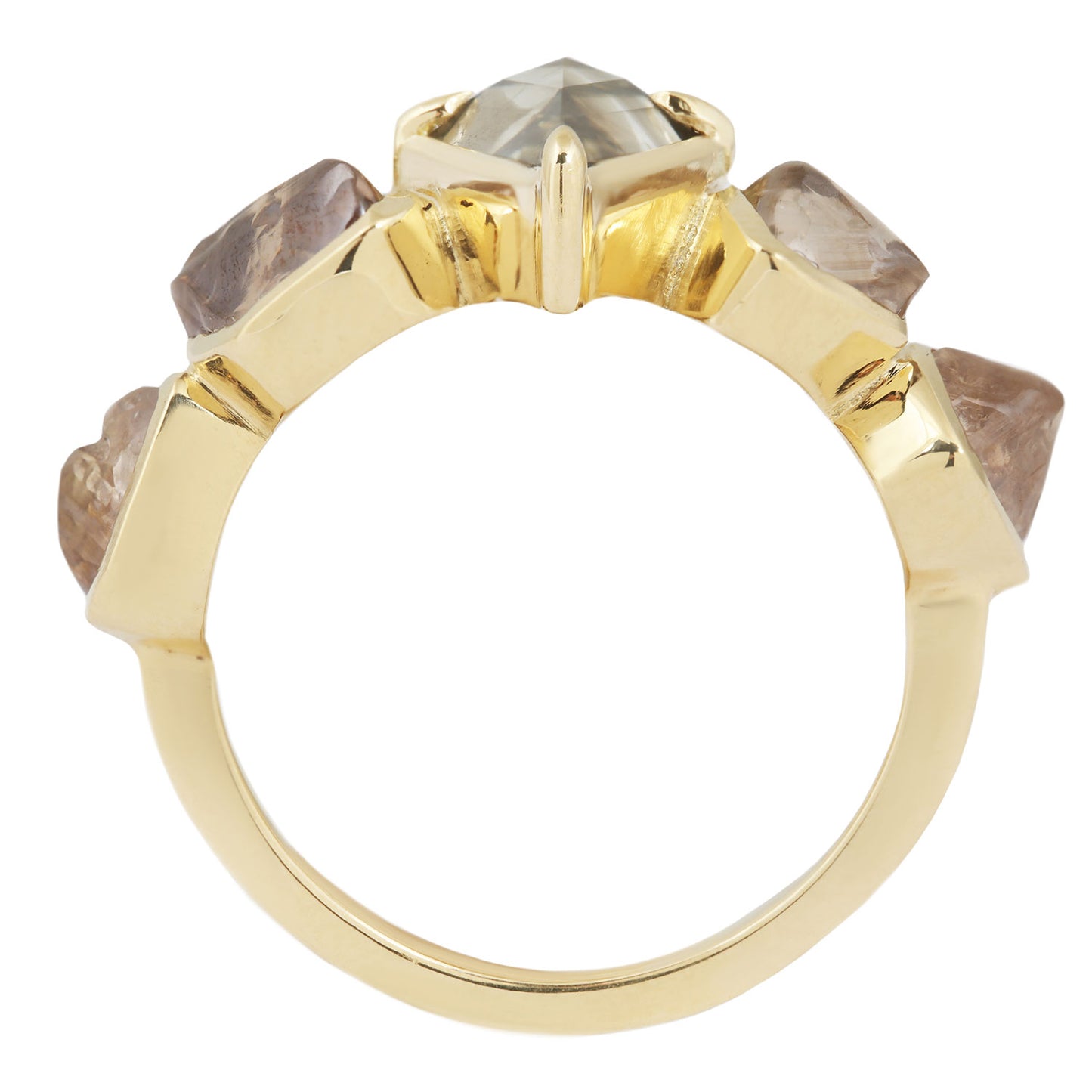 Rustic Kite Diamond Ring