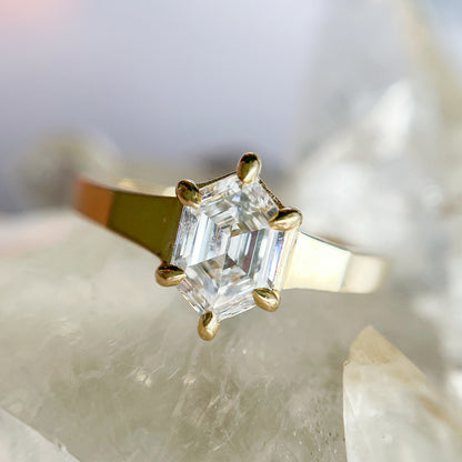 Bright Light Hexagon Ring
