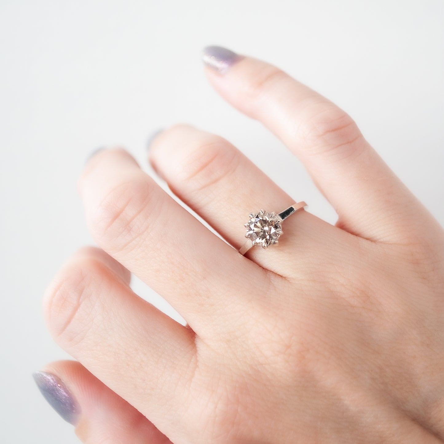 North Star Solitaire Ring