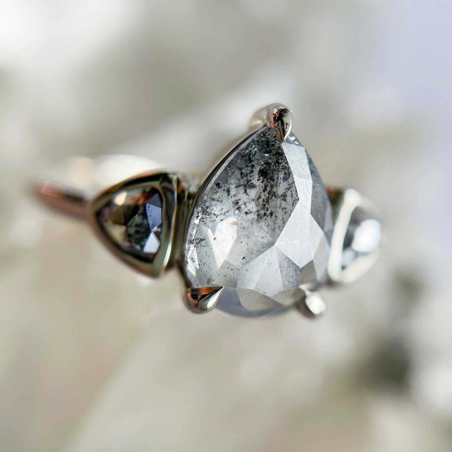 Lunar Peaks Three Diamond Ring