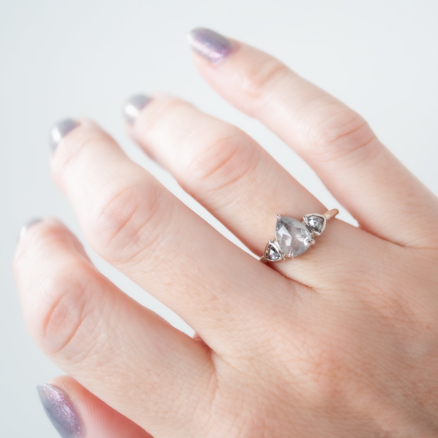 Lunar Peaks Three Diamond Ring