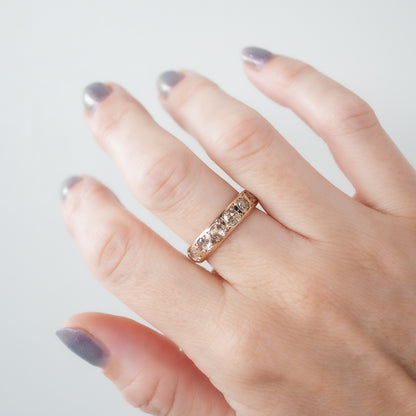Champagne Diamond Eternity Band