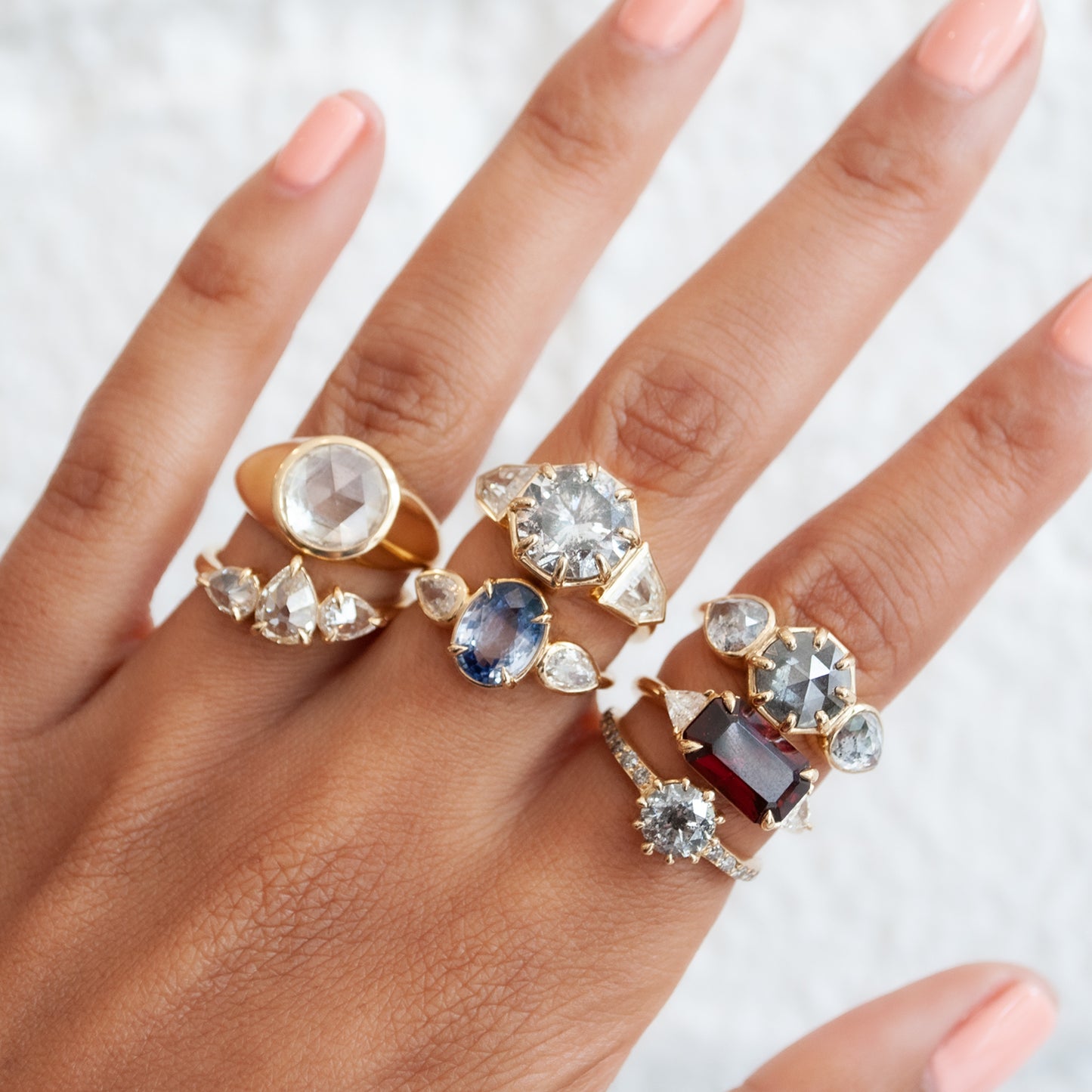 Bright Trio Diamond Ring