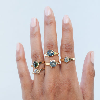 Sweet Mint Sapphire Ring