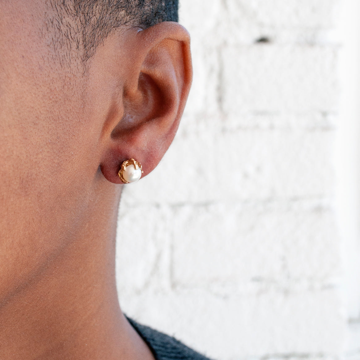 White Pearl Studs