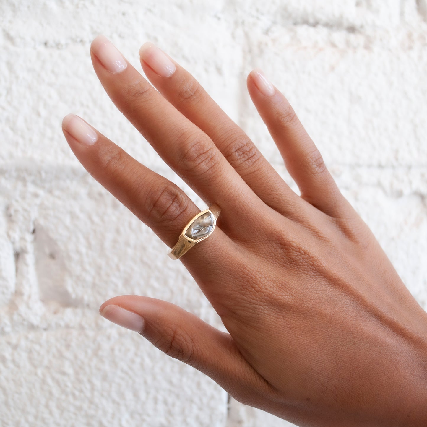 Raw Brown Diamond Ring