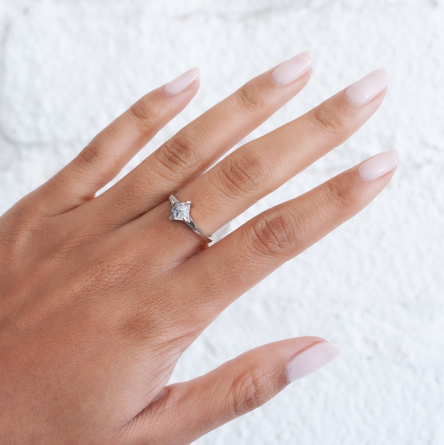 Princess Cut Diamond Solitaire