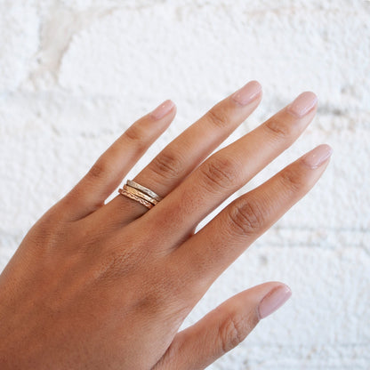 Gold Snakeskin Stacking Ring