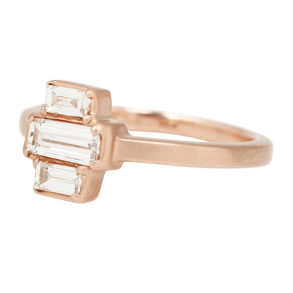 Deco Diamond Stack Ring