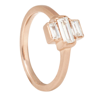 Deco Diamond Stack Ring