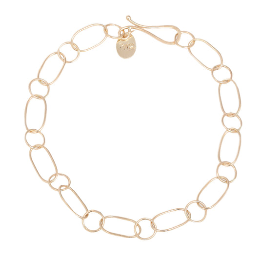 Oval and Round Chain Bracelet