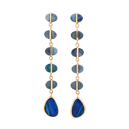 Six Opal Drop Earring