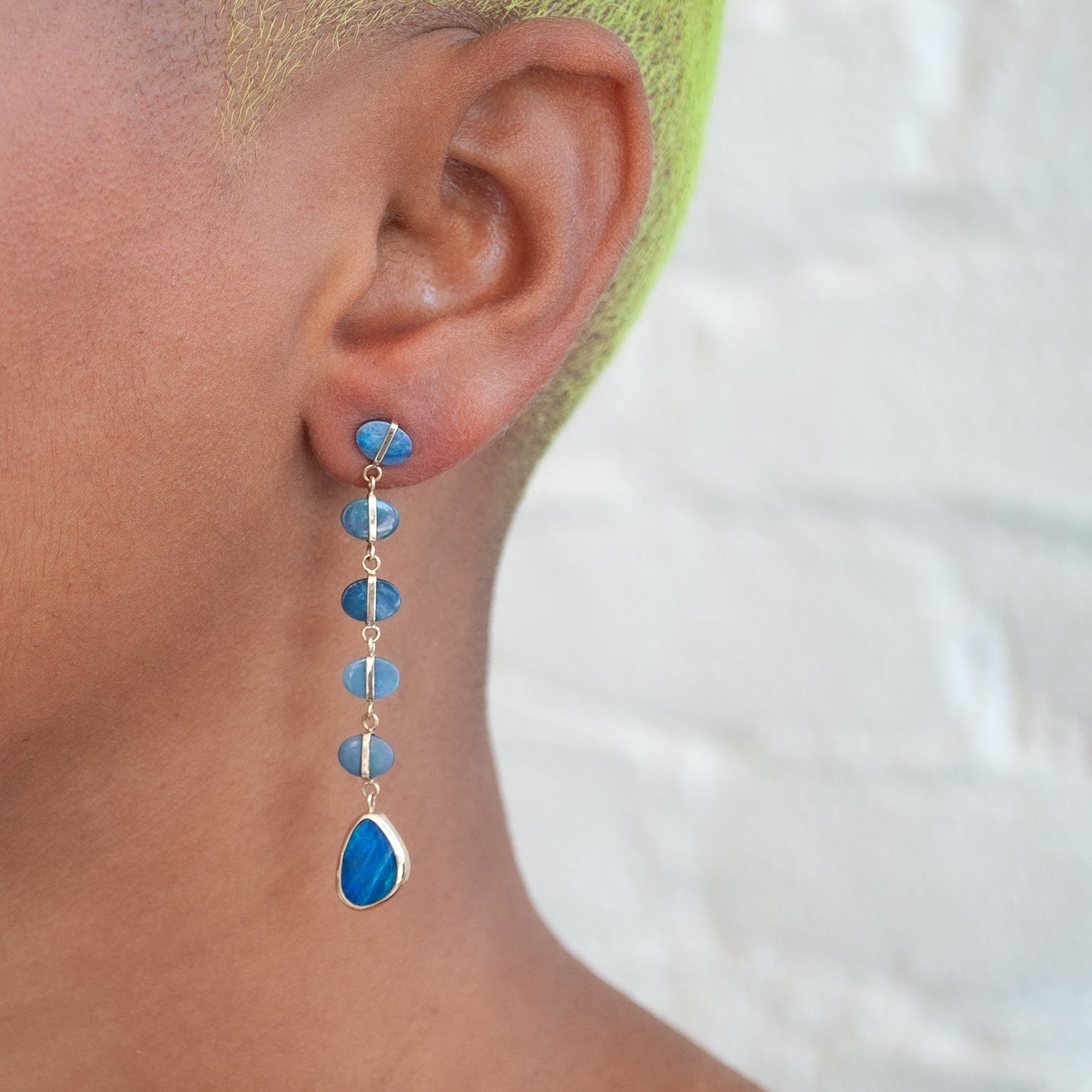 Six Opal Drop Earring