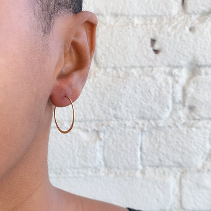 Gold Round Hoops