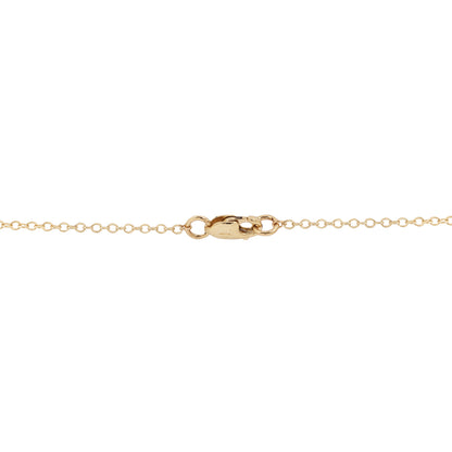 Gold Ruby Eye Skull Necklace