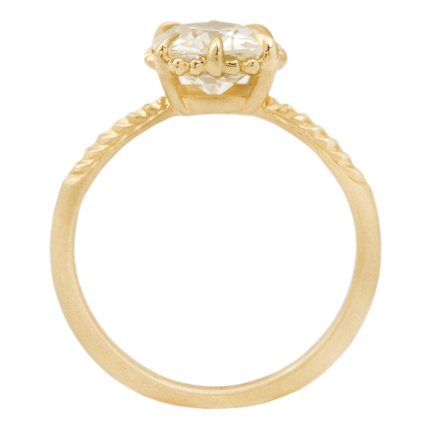 Radiant Antique Diamond Evergreen Solitaire