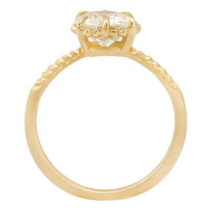 Radiant Antique Diamond Evergreen Solitaire