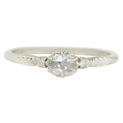 White Evergreen Diamond Cherie Ring