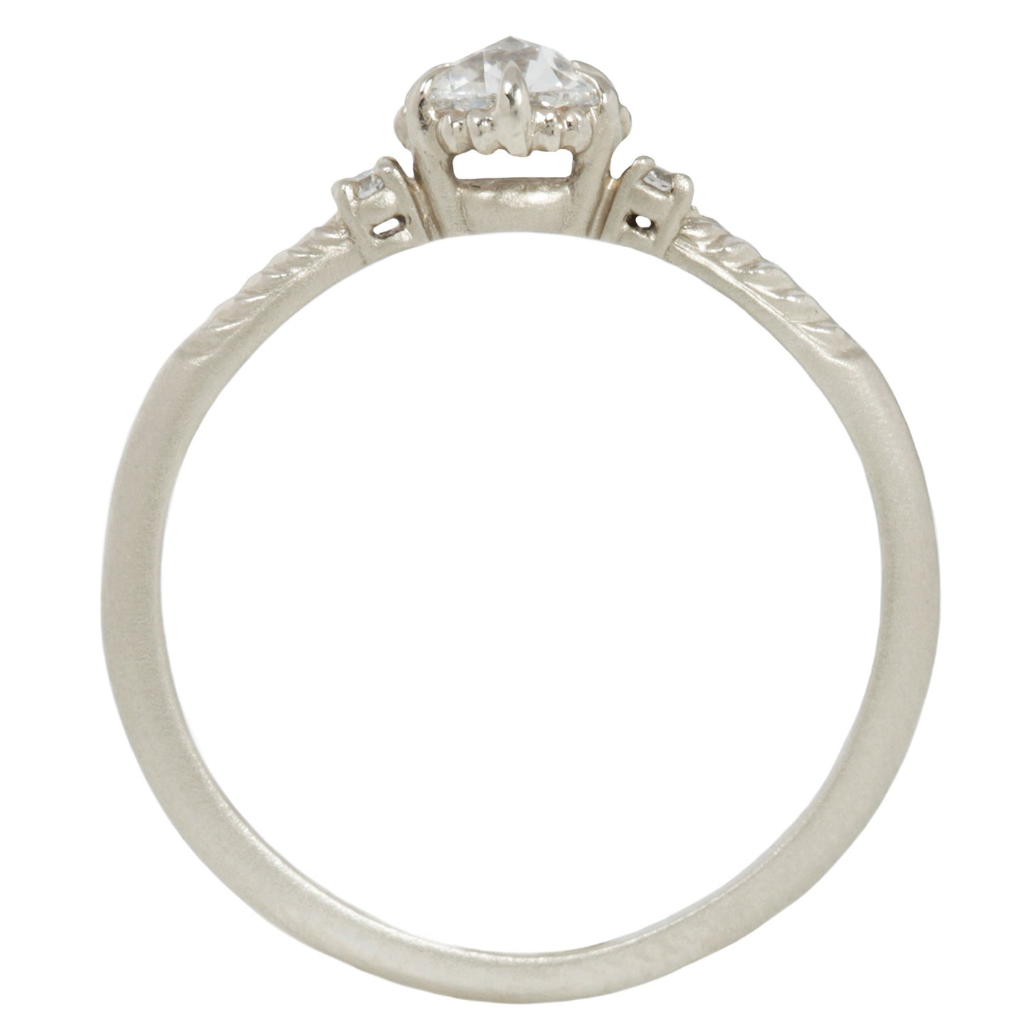 White Evergreen Diamond Cherie Ring