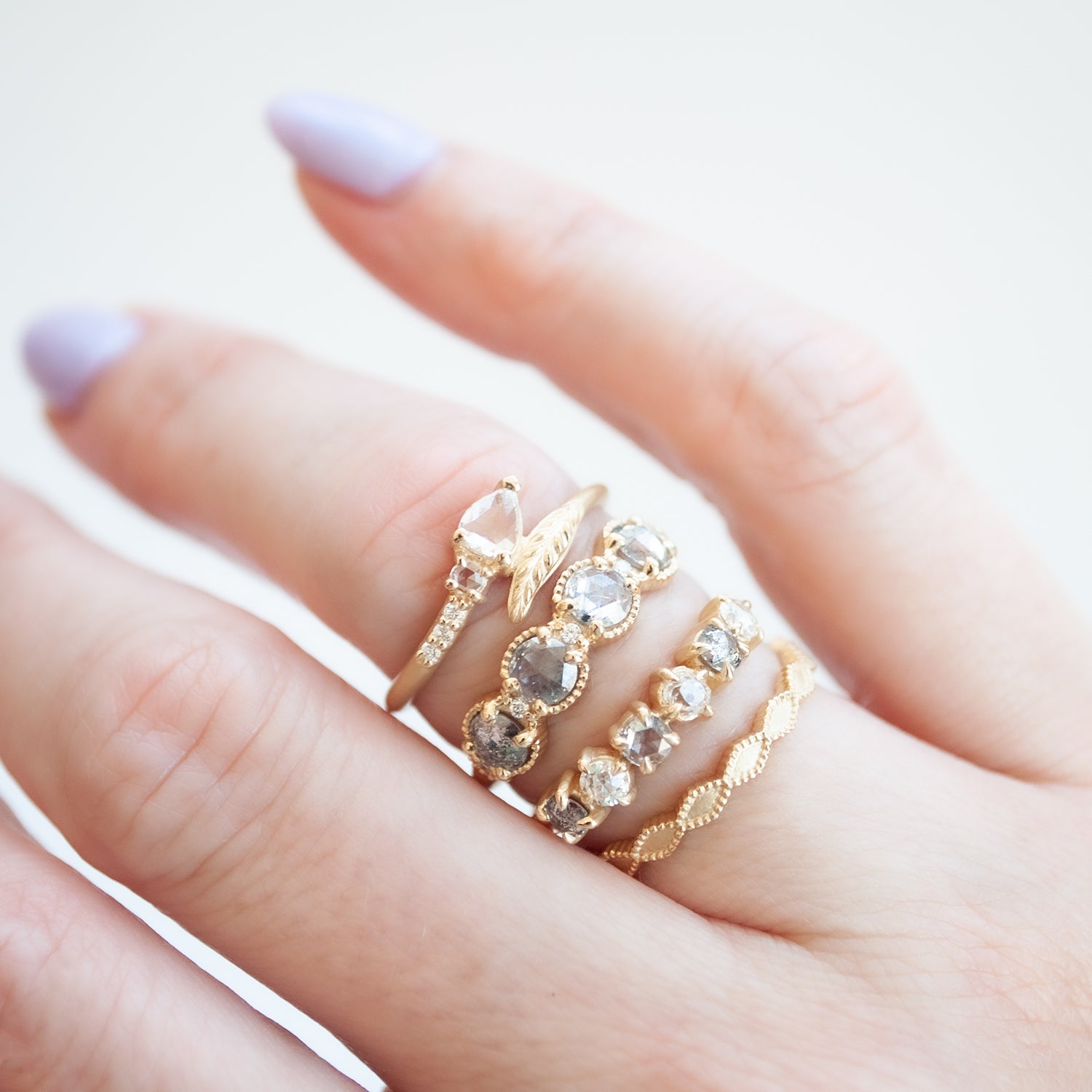 14k Yellow Gold Petite Twist Engagement Ring #106730 - Seattle Bellevue |  Joseph Jewelry