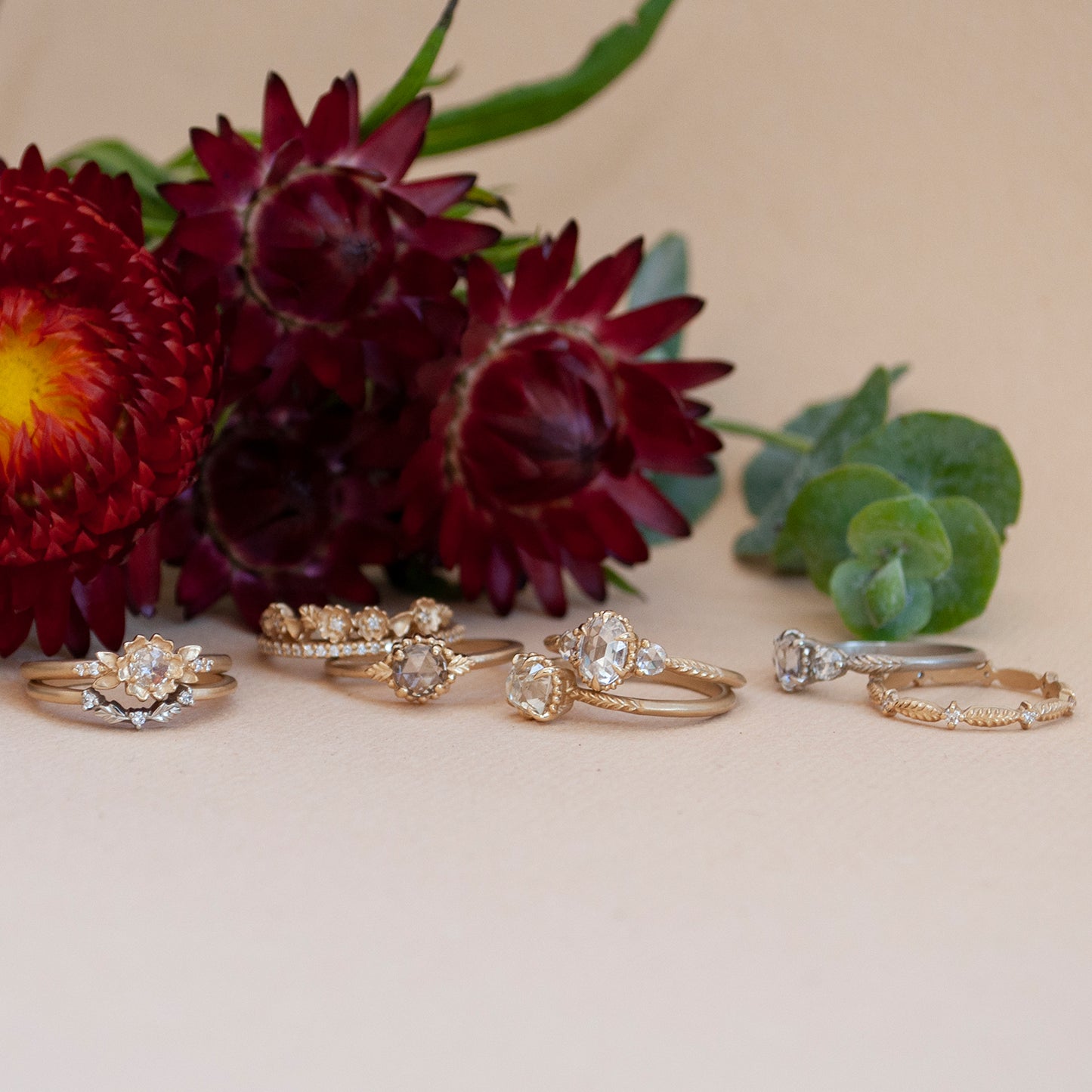 Diamond Floral Tiara Ring