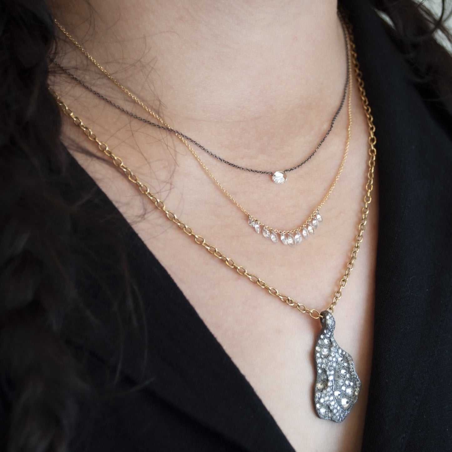 Floating Diamond Necklace