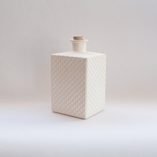 Porcelain Faceted Decanter