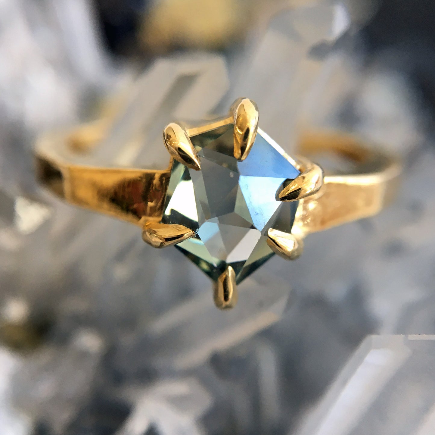 Green Montana Sapphire Ring