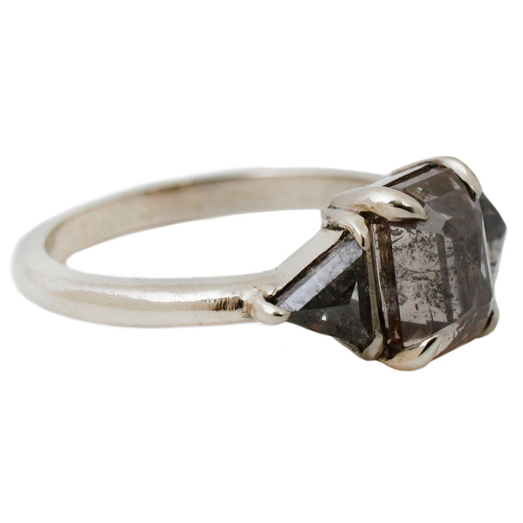 Inverted Champagne Diamond Ring