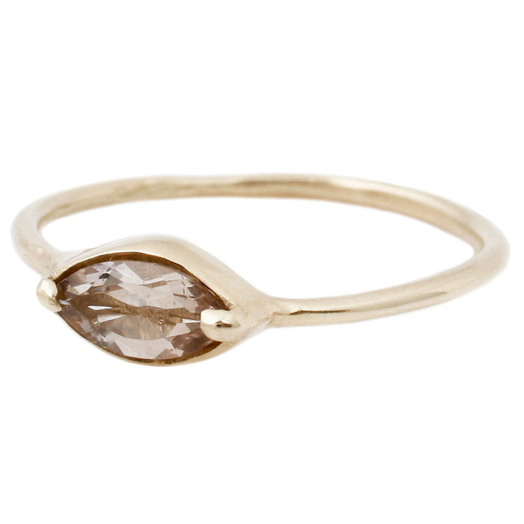 Marquise Morganite Ring