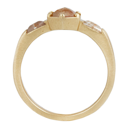 Six Bead Diamond Horizon Ring