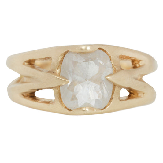 Gladiator Rose Cut Diamond Ring
