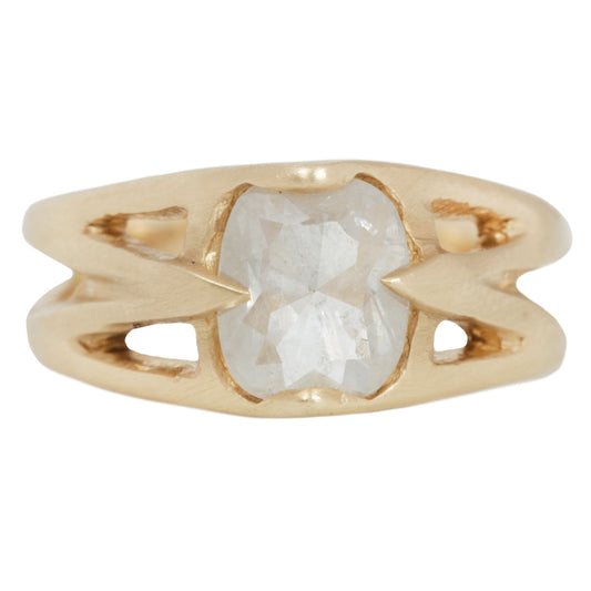 Gladiator Rose Cut Diamond Ring