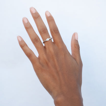 Elongated Hexagon Diamond Solitaire