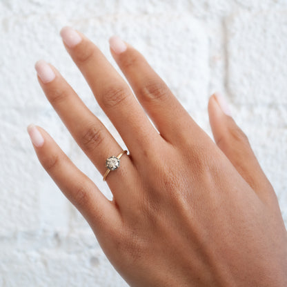 Brown Diamond Hexagon Ring, .5ct