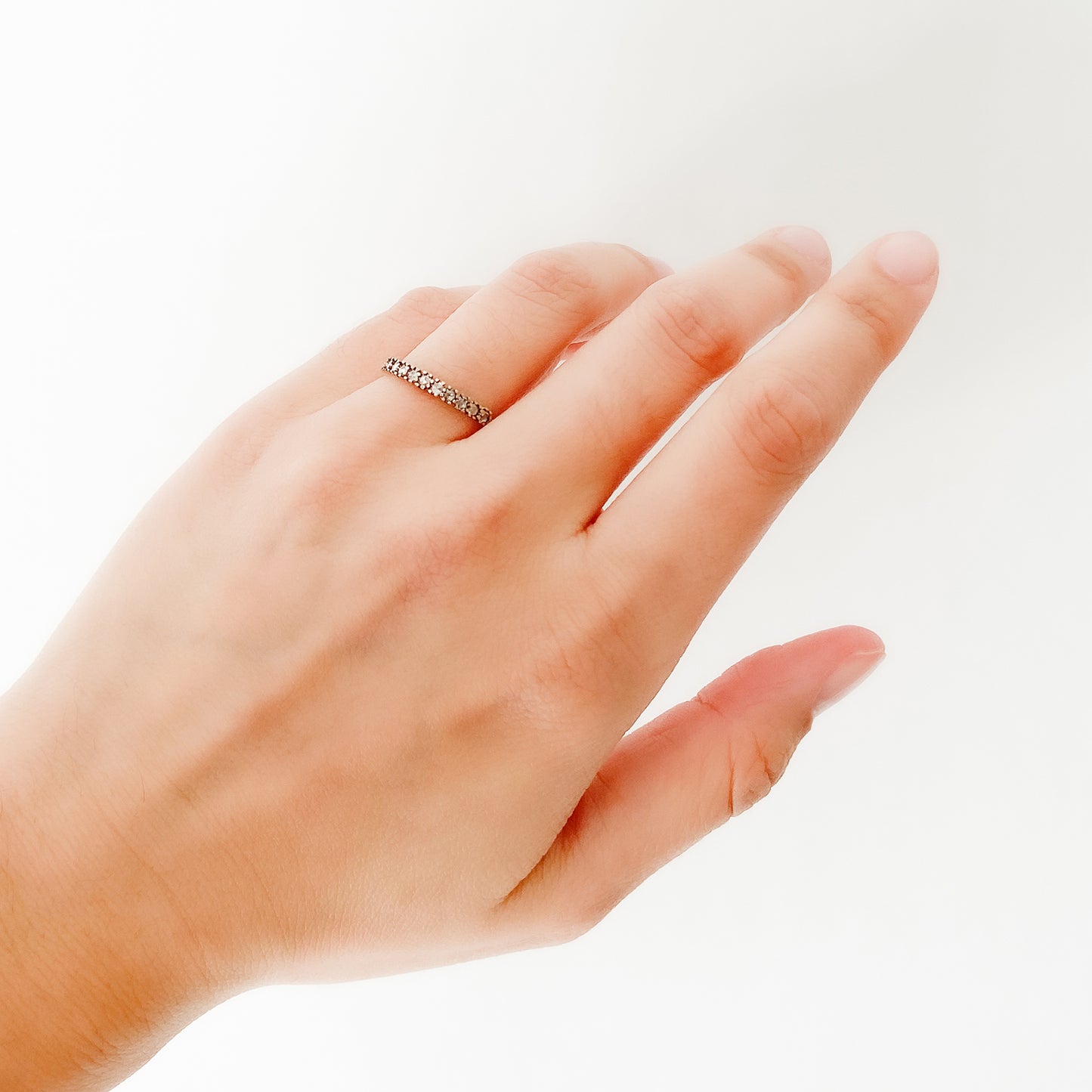 Half Eternity Antique-y Diamond Ring