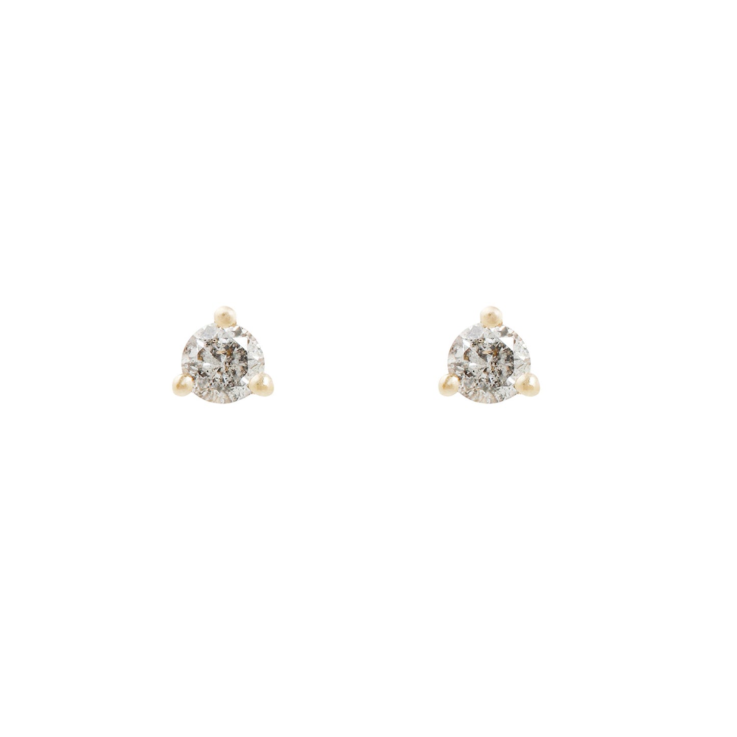 Salt + Pepper Diamond Studs