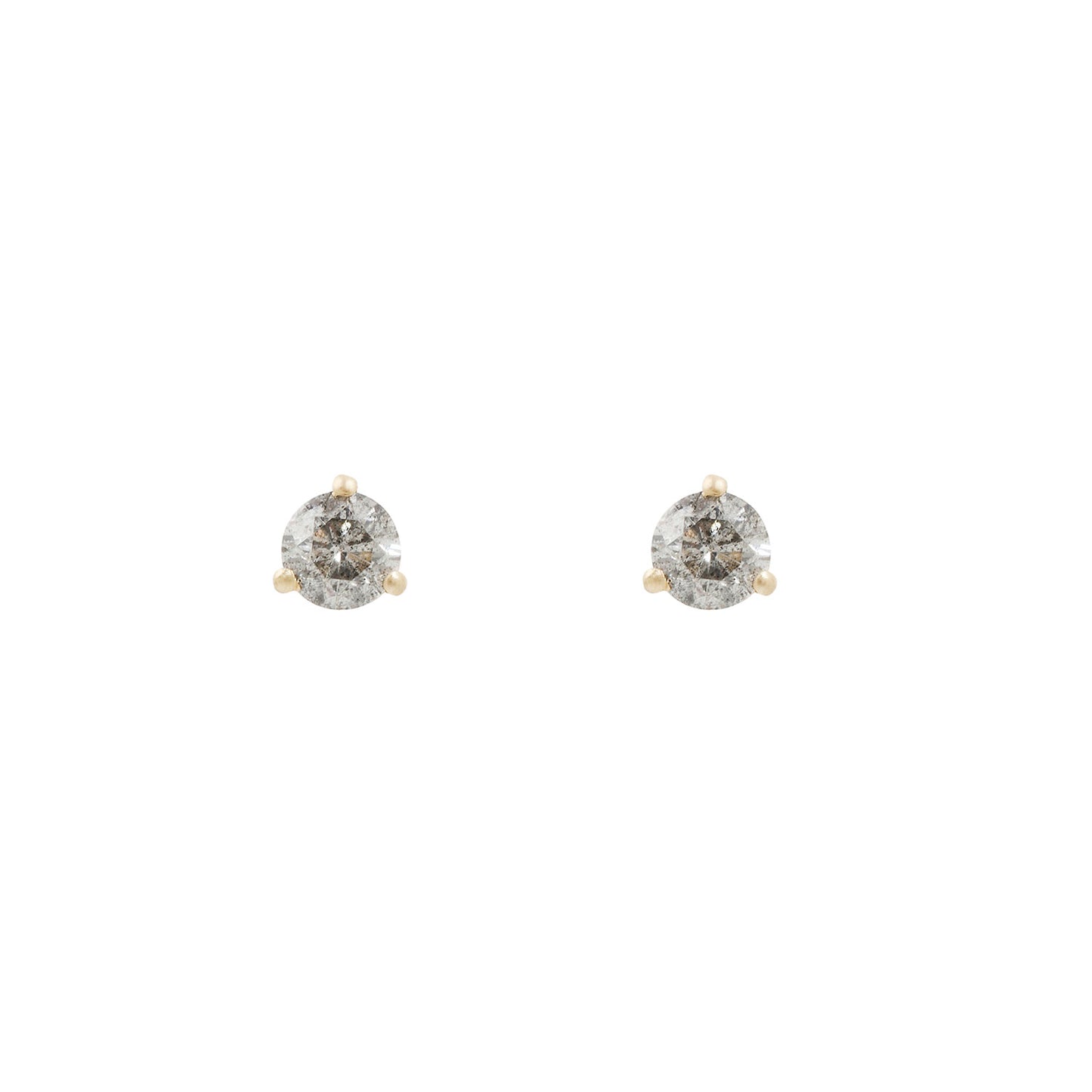 Salt + Pepper Diamond Studs