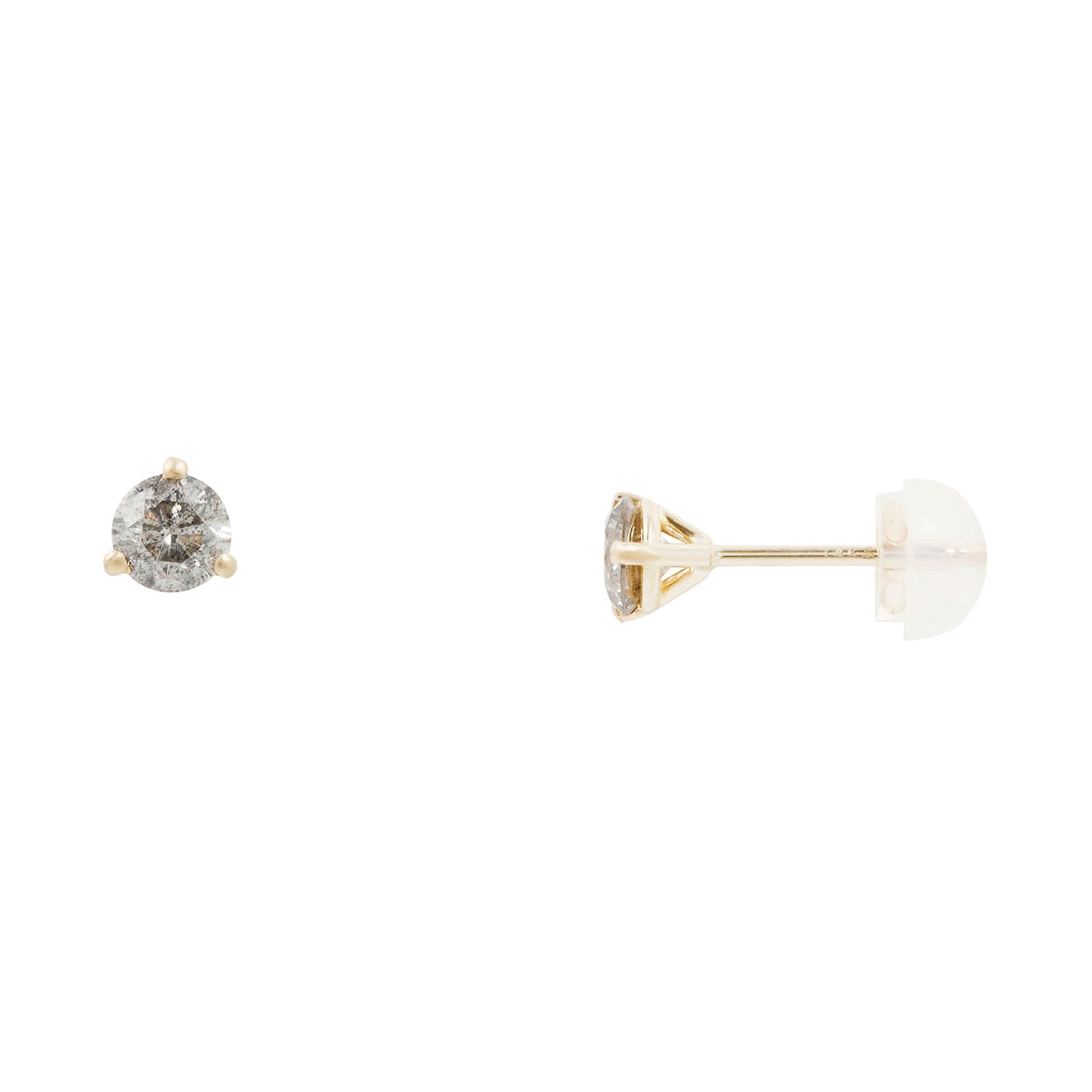 Salt + Pepper Diamond Studs