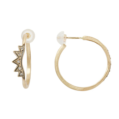 Sunburst Hoop Earrings