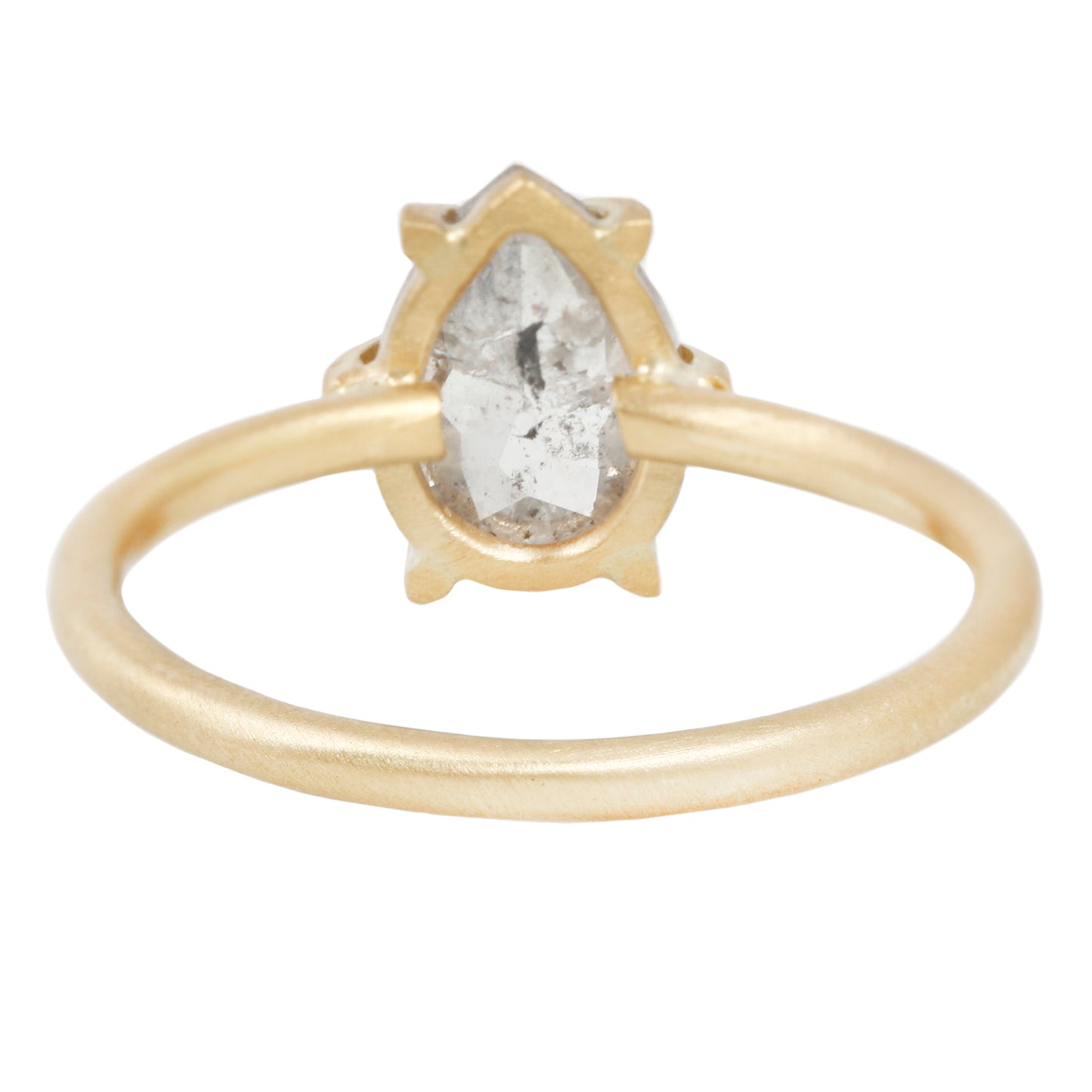 Icy Pear Diamond Hera Solitaire