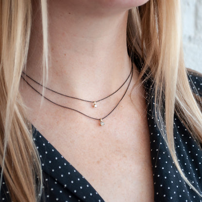 Salt + Pepper Diamond Necklace