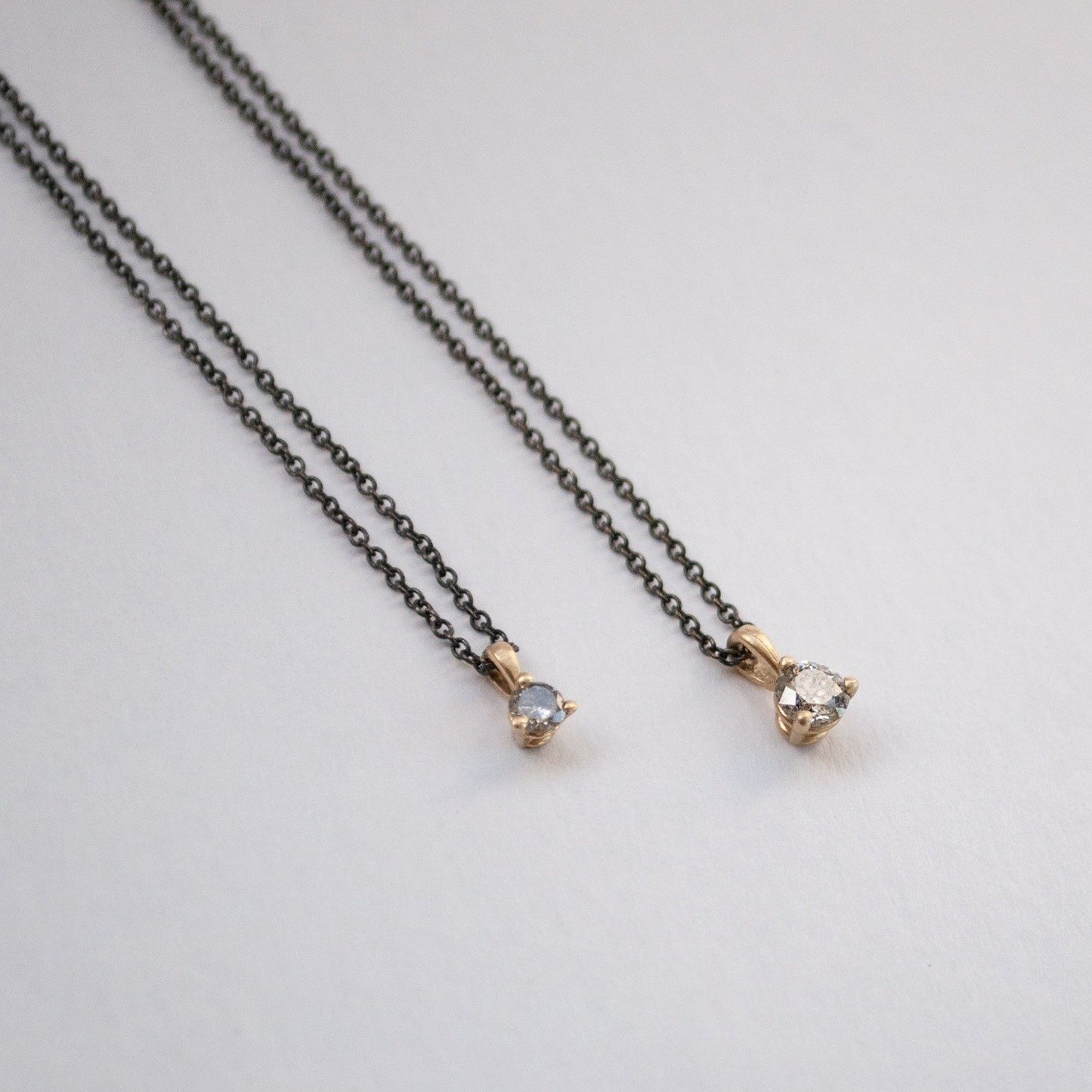 Salt + Pepper Diamond Necklace