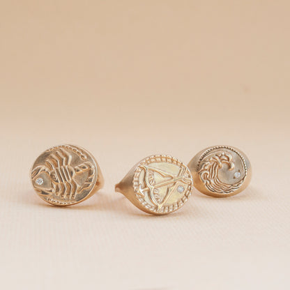 Zodiac Signet Ring